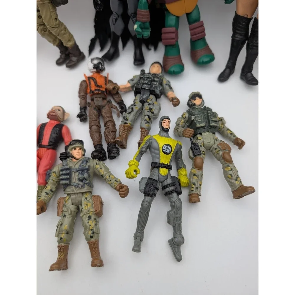 WWE Star Wars‎ G.I Joe Fortnight Batman Ninja Turtles Action Figures Lot Of 14